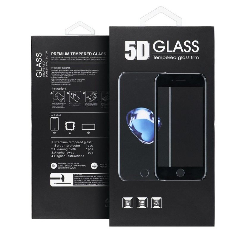 Védőüveg 5D Full Glue edzett védőüveg - Xiaomi 11T / 11T Pro Black