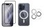 3PACK - 3D Ochranné sklo + Crystal Air kryt s MagSafe + ochranné sklíčko kamery pre iPhone 15 Pro