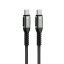 Kábel Cable USB C to USB C Forcell F-Energy Qc4.0 Pd 5A 240W Cafule 1,2 M C263 Black
