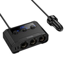 Nabíjačka auta Car Charger Hoco 2Xusb A + 2Xusb C+3X Cigarette Lighter Ports Pd Qc3.0 240W Z64 Black Nabíjačka auta Car Charger Hoco 2Xusb A + 2Xusb C+3X Cigarette Lighter Ports Pd Qc3.0 240W Z64 Black