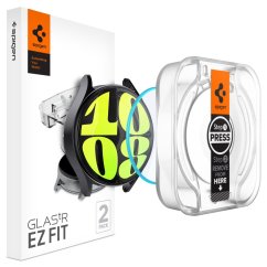 2ks v balení, set ochranných skiel Spigen Glas.Tr ”Ez-Fit” 2-Pack Samsung Galaxy Watch 7 (44 mm) Clear