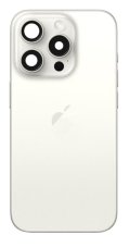 Apple iPhone 15 Pro Max - Zadný housing (White Titanium)