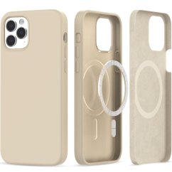 Kryt Tech-Protect Silicone Magsafe iPhone 12 / 12 Pro Beige