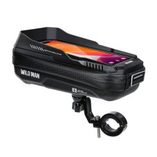 Držiak na bicykel Wildman Traveling Bag Bike Handlebars With Zipper 0,5L (4 "- 7") Xt3S Black Držiak na bicykel Wildman Traveling Bag Bike Handlebars With Zipper 0,5L (4 "- 7") Xt3S Black