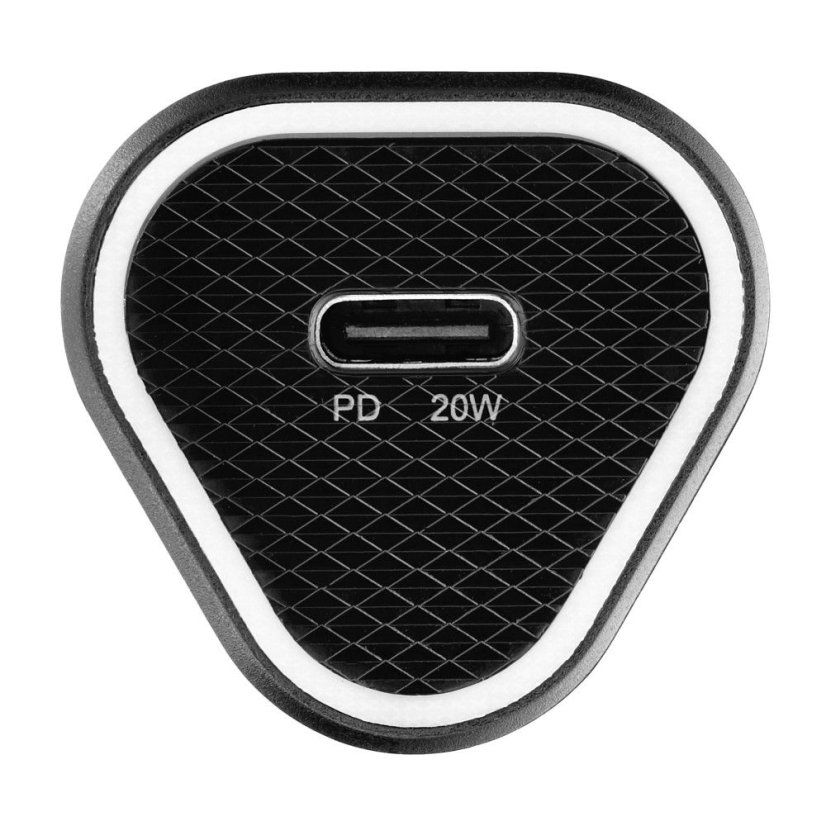 Autótöltő Autótöltő Blue Star USB C Qc3.0 Pd Afc 3A 20W + kábel USB C-ről USB C-re Black