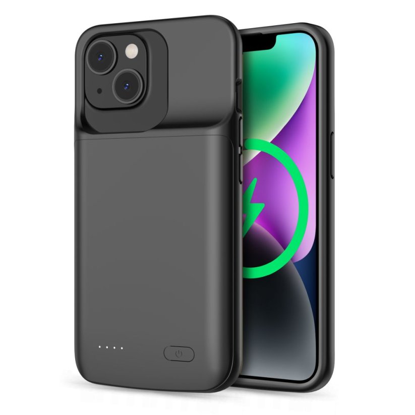 Kryt Tech-Protect Powercase 4800Mah iPhone 14 / 14 Pro Black