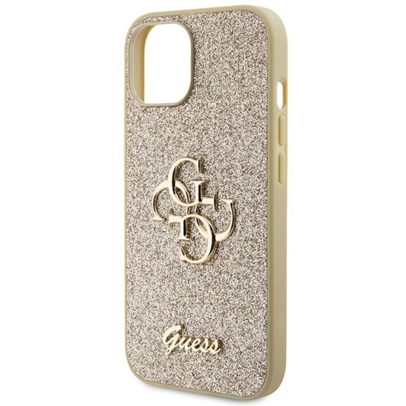 Kryt Original Faceplate Case Guess Guhcp15Shg4Sgd iPhone 15 (Fixed Glitter Big 4G / Gold)