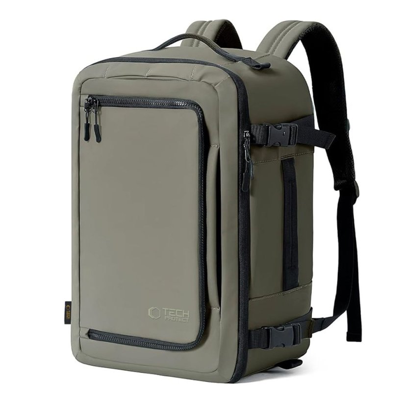 Remienok Tech-Protect Defender S50 Ryanair & Wizzair Travel Laptop Cabin Backpack 20L 40X20X25 Olive Green