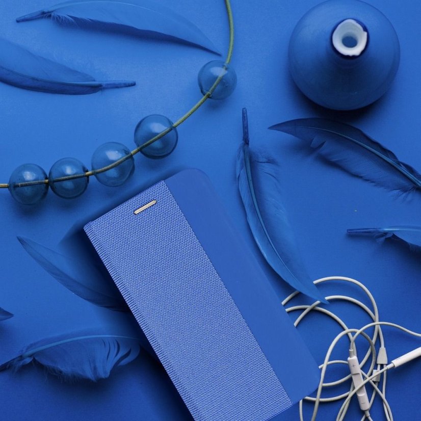 Kryt SENSITIVE Book   Xiaomi POCO M4 Pro 5G slabomodrý
