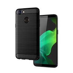 Kryt Forcell CARBON Case OPPO A12 čierny Kryt Forcell CARBON Case OPPO A12 čierny