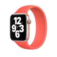 Remienok pre Apple Watch (38/40/41mm) Solo Loop, veľkosť L - červený - PINK CITRUS