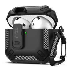 Kryt Tech-Protect Carbonox Apple Airpods 4 Black Kryt Tech-Protect Carbonox Apple Airpods 4 Black