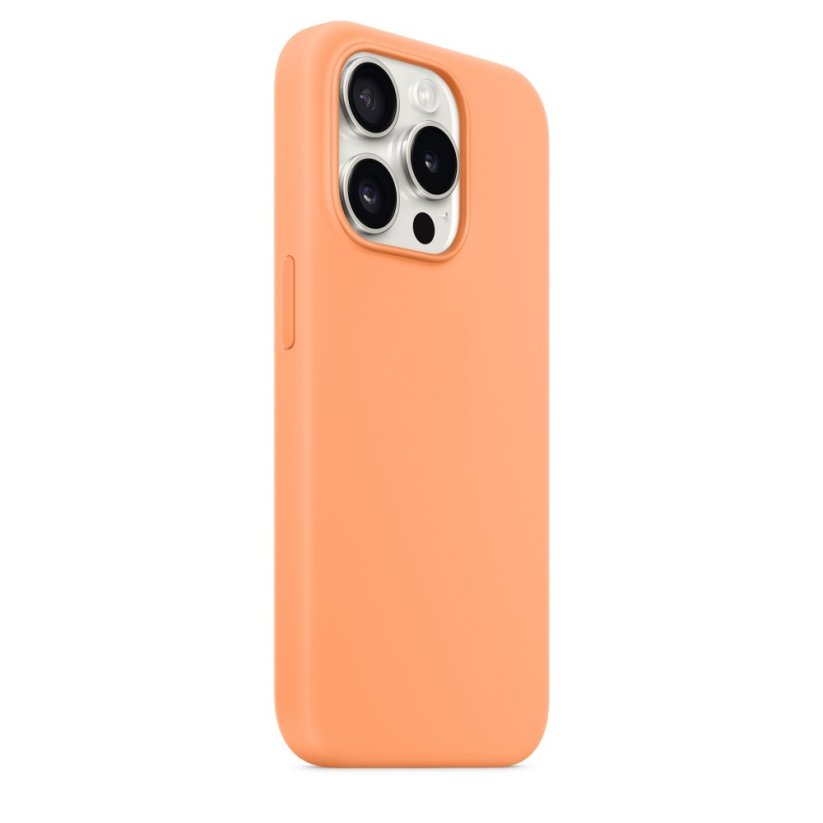 iPhone 15 Pro Silicone Case s MagSafe - Orange Sorbet design (oranžový)