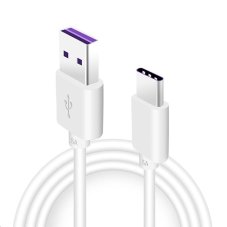 Huawei original Quick Charger USB-C dátový kábel 5A 1m White (Service Pack - originálny diel)