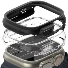 2ks v balení, set krytov Ringke Slim 2-Pack Apple Watch Ultra 1 / 2 (49 mm) Clear & Matte Black