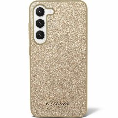 Kryt Original Faceplate Case Guess Guhcs24Lhggshd Samsung Galaxy S24 Ultra (Glitter  Script / Gold)