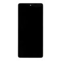 Kijelző kerettel Xiaomi Redmi Note 12 Pro 5G Black (Service Pack - eredeti pótalkatrész)