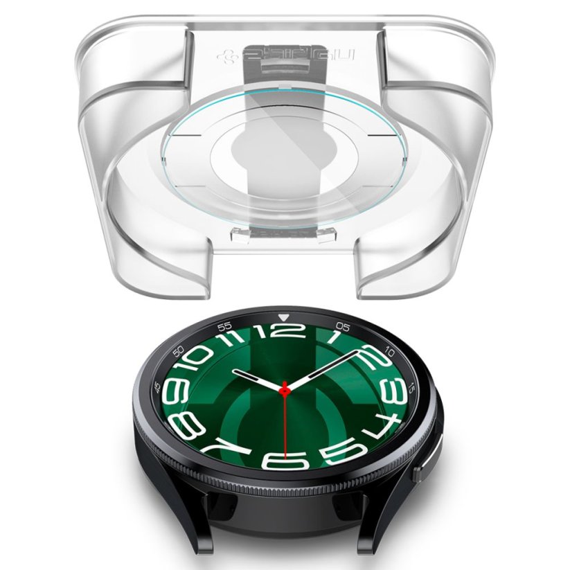 Ochranné tvrdené sklo Spigen Glas.Tr ”Ez-Fit” 2-Pack Samsung Galaxy Watch 6 Classic (47 mm) Clear