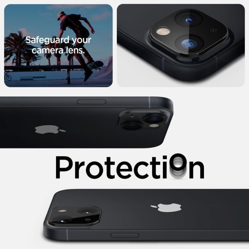 OCHRANNÉ SKLO ZADNEJ KAMERY  SPIGEN OPTIK.TR CAMERA PROTECTOR 2-PACK iPhone 14 / 14 Plus BLACK