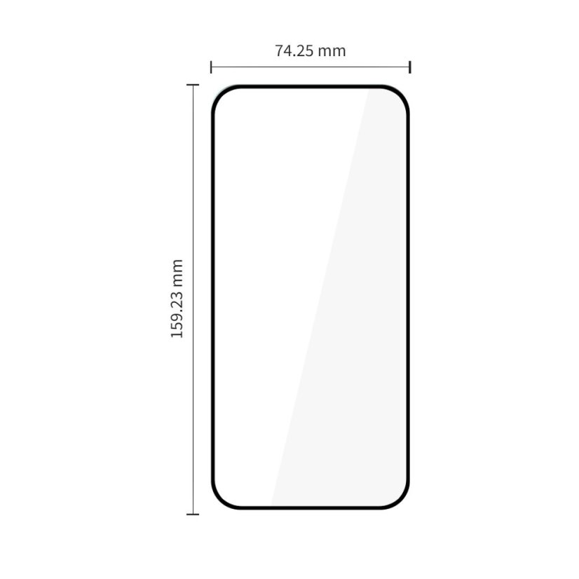 Ochranné tvrdené sklo Tech-Protect Glass Fit+ 2-Pack Motorola Moto G67 / G77 Black