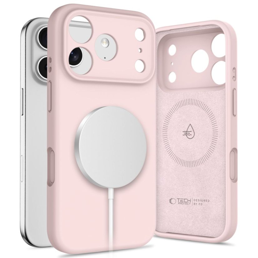 Kryt Tech-Protect Silicone Magsafe iPhone 17 Pro Max Pink Pearl