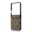 Guess PU Leather 4G Colored Ring Magnetic zadný kryt pre Samsung Galaxy Z Flip 7 Brown