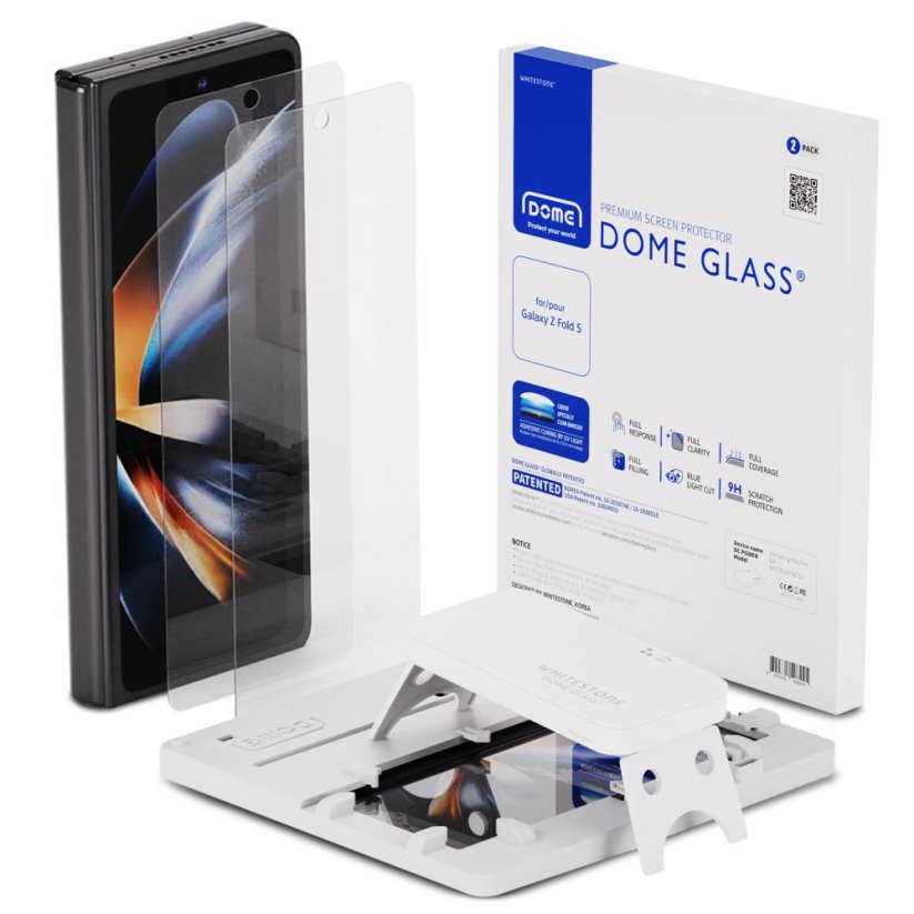 Ochranné tvrdené sklo Whitestone Dome Glass 2-Pack Samsung Galaxy Z Fold 5 Clear