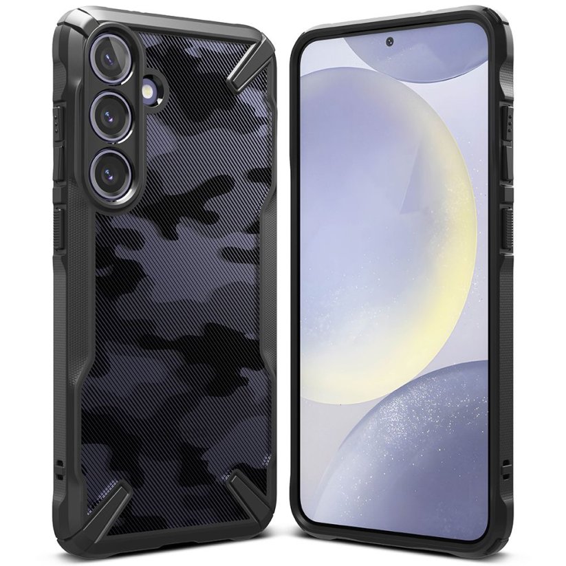 Kryt Ringke Fusion X Samsung Galaxy S24+ Plus Camo Black