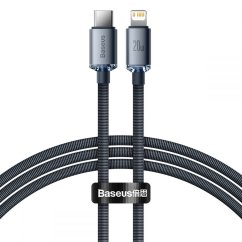 KÁBEL BASEUS CRYSTAL SHINE TYPE-C TO LIGHTNING CABLE PD20W 120CM BLACK