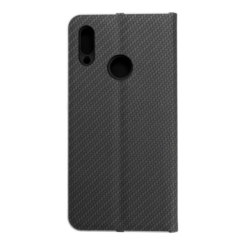 Kryt Flip Case Huawei P Smart 2019 Luna Book Carbon Black