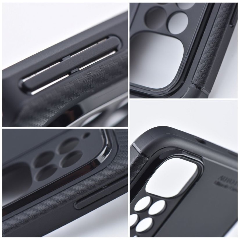 Kryt CARBON PREMIUM Case  Xiaomi Note 10 5G / Poco M3 Pro / Poco M3 Pro 5G čierny