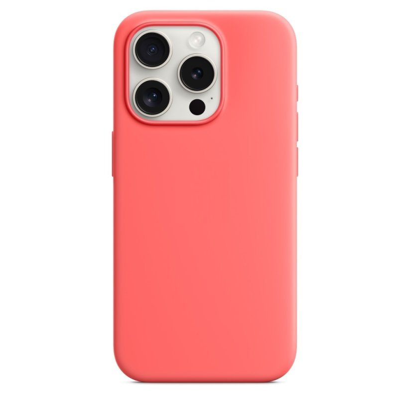 iPhone 15 Pro Max Silicone Case s MagSafe - Guava design (lososový)