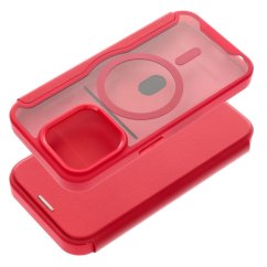 Kryt Smart Mag Book iPhone 15 Pro s MagSafe Red
