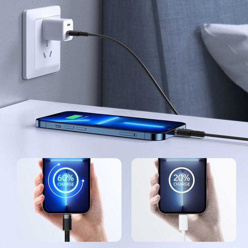 Joyroom S-1224N9 Type-C Lightning kábel PD20W 120cm fekete