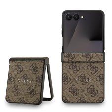 Guess PU Leather 4G Colored Ring Magnetic tok Samsung Galaxy Z Flip 7 barna barna Guess PU Leather 4G Colored Ring Magnetic tok Samsung Galaxy Z Flip 7 barna barna