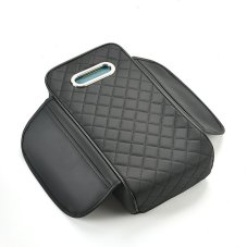Seat Armrest Box Heightening Storage Bag Black