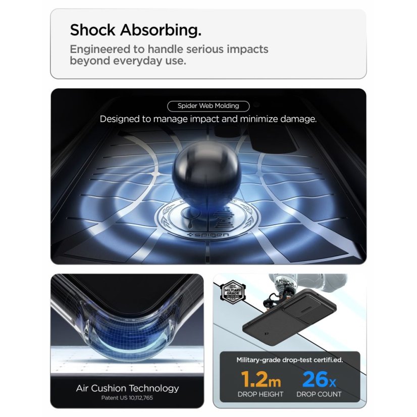 Tok Spigen Optik Armor Samsung Galaxy S26 Ultra Black