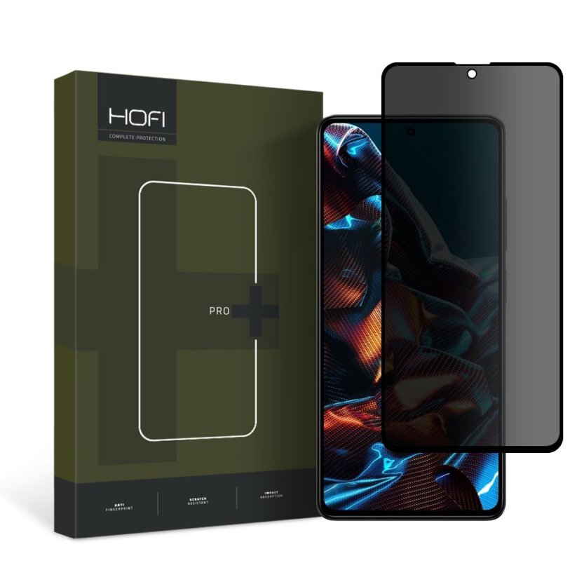 Anti-Spy tvrdené sklo Glass Pro+ Xiaomi Redmi Note 12 Pro 5G / 12 Pro+ Plus 5G / Poco X5 Pro 5G Privacy