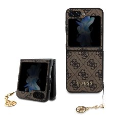 Guess 4G Charm tok Samsung Galaxy Z Flip 5 barna színű tokhoz