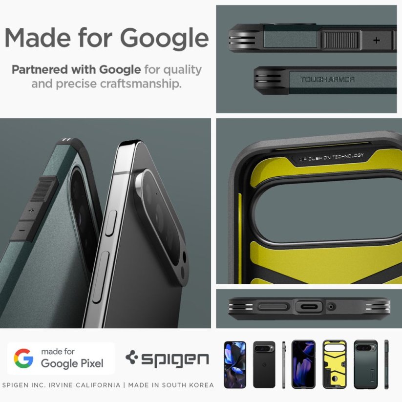 Kryt Spigen Tough Armor Google Pixel 9 Pro Xl Abyss Green