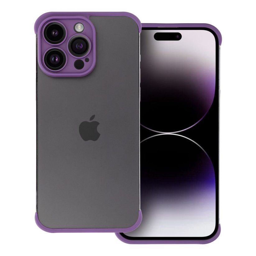 Kryt mini Bumpers With Camera Island Protection Case iPhone 13 Pro Max Dark Purple