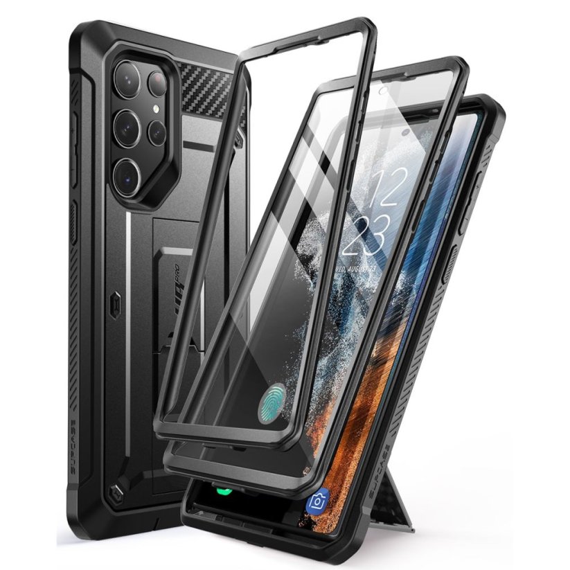 Kryt Supcase Unicorn Beetle Pro 2-Set Samsung Galaxy S23 Ultra Black