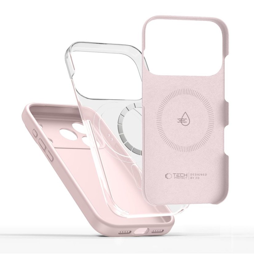 Kryt Tech-Protect Silicone Magsafe iPhone 17 Pro Pink Pearl