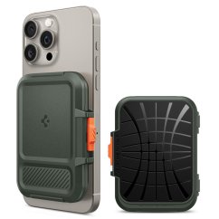 Kryt Spigen Lock Fit Magsafe Universal Magnetic Card Holder Military Green