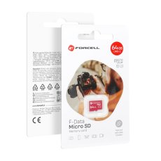 Pamäťová karta Forcell F-Data Memory Card 64Gb Uhs-I U3 Class 10