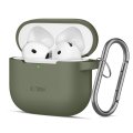 Kryt Tech-Protect Silicone Hook Apple Airpods 4 Olive Green Kryt Tech-Protect Silicone Hook Apple Airpods 4 Olive Green