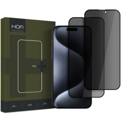 2ks v balení, set Anti-Spy ochranných skiel Glass Pro+ 2-Pack iPhone 16 Privacy