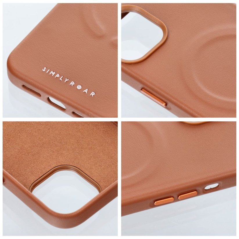 Kryt Roar Leather Mag Case - iPhone 15 Pro  Brown