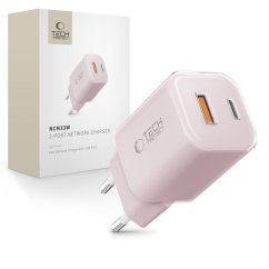Nabíjačka do siete Tech-Protect Ncm33W 2-Port Network Charger PD33W/QC3.0 Baby Pink