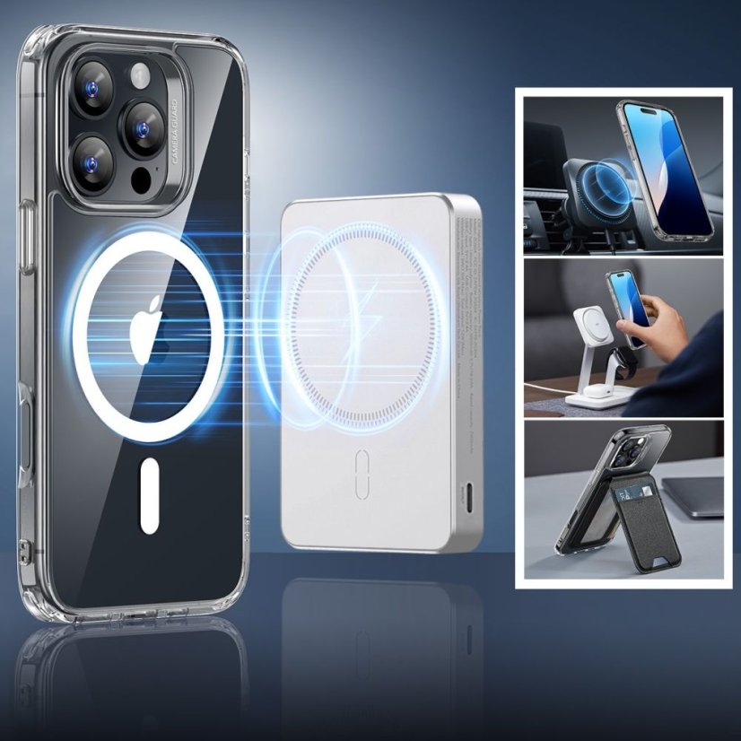 Ochranné sklo ESR Classic Hybrid Halolock Magsafe & Tempered Glass iPhone 16 Pro Clear
